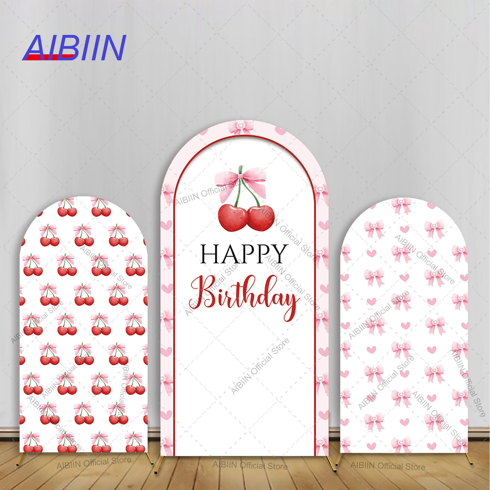 Baby Food Fruits - Fille cerise joyeux anniversaire arc toile