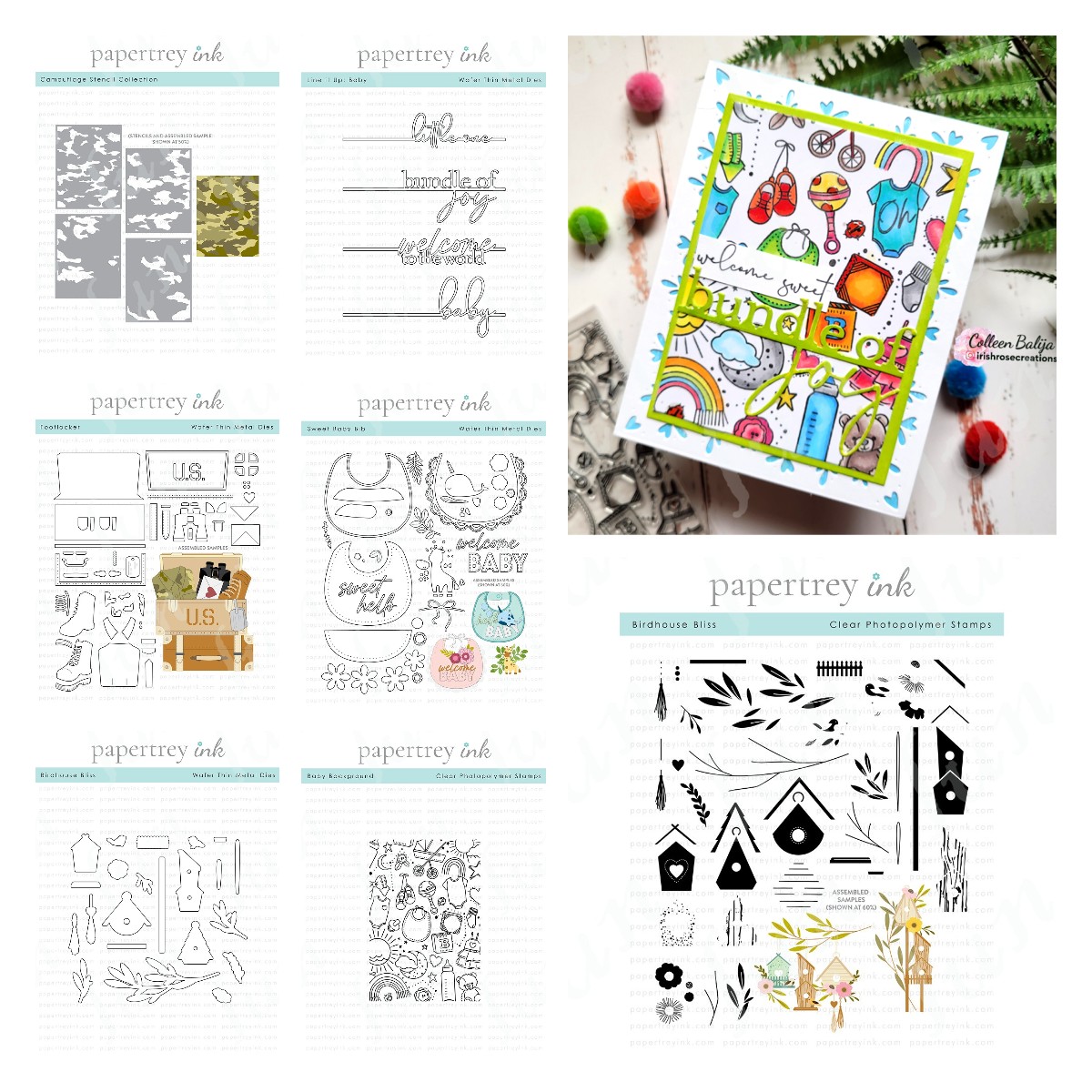Baby Food Fruits - Ensembles de pochoirs CamSolomon pour scrapbooking,