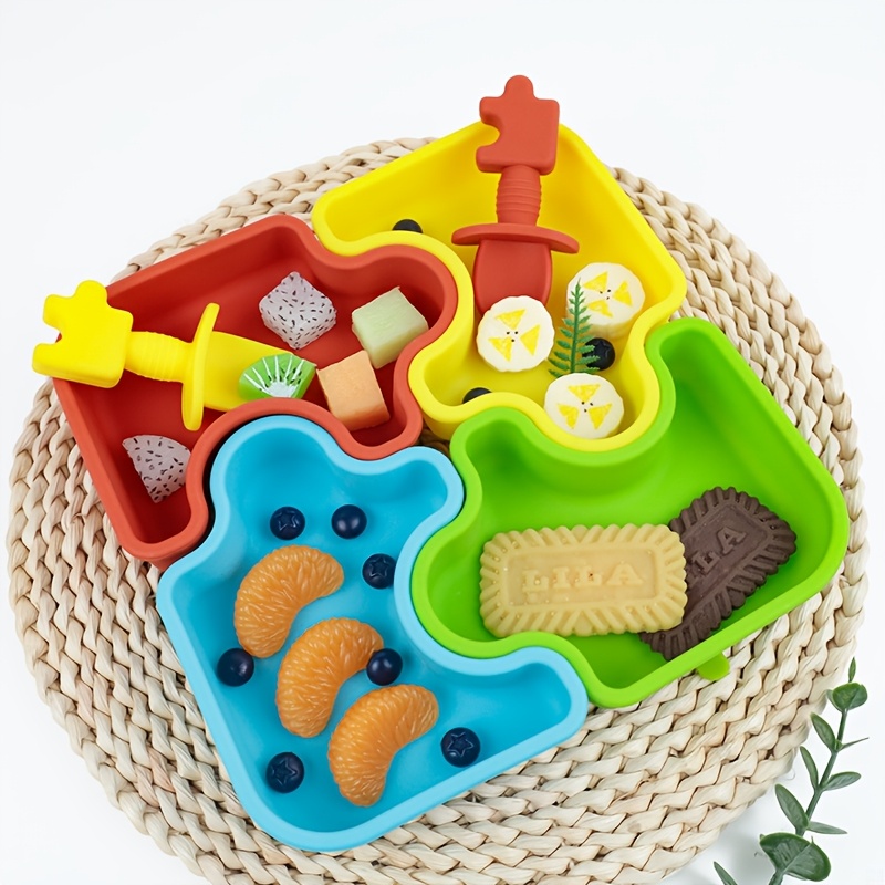 Baby Food Table - Ustensile d'alimentation en Silicone pour bébé,