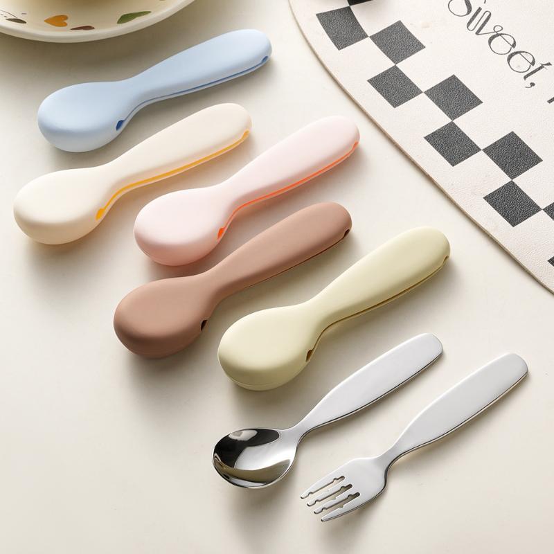 Self Feed Spoon - Ensemble cuillère et fourchette en acier