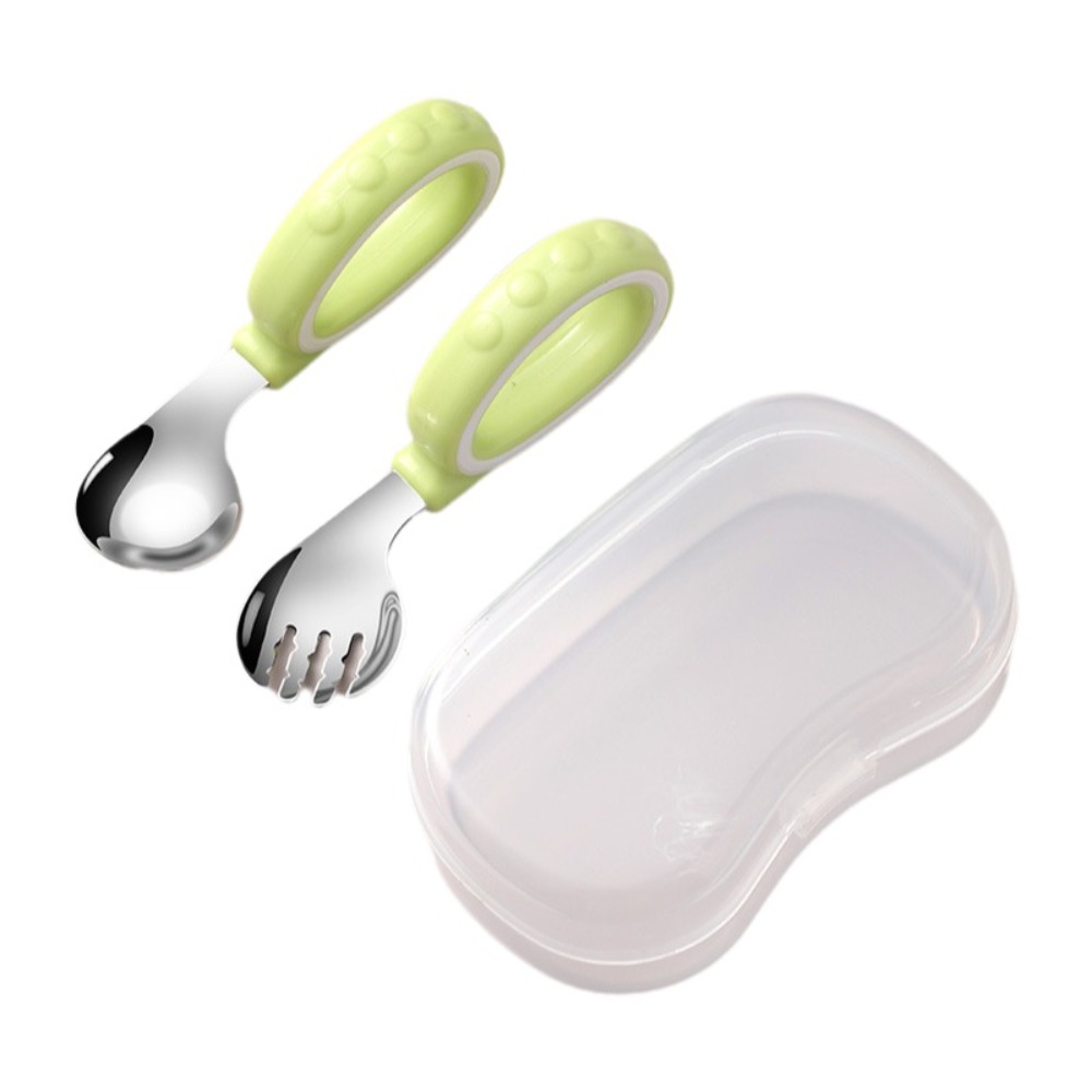 Self Feed Spoon - Ensemble cuillère et fourchette en acier