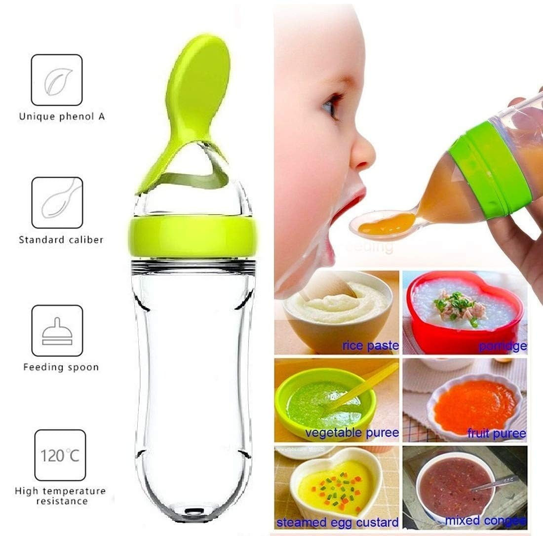 BiSantos à presser en silicone - Self Feed Spoon avis et prix
