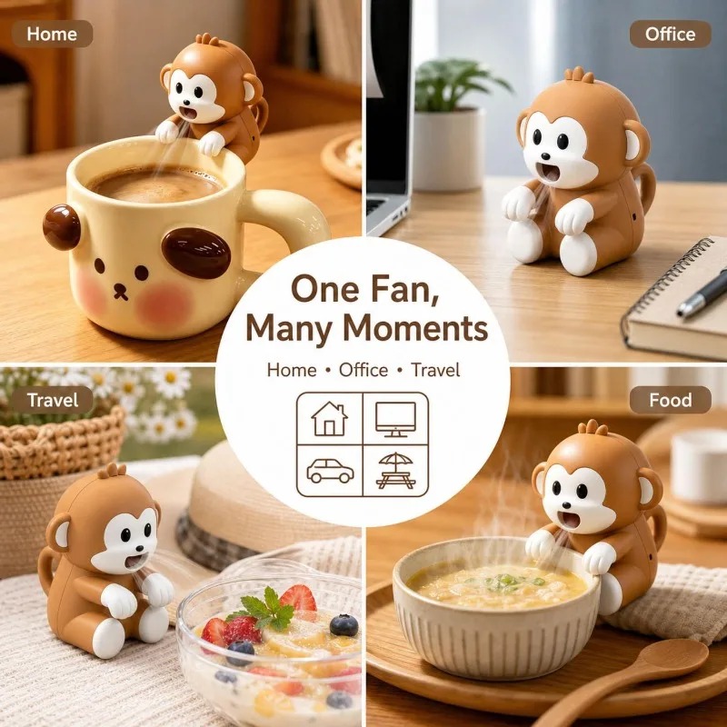 Ventilateur portable en forme  - Baby Food Home avis et prix