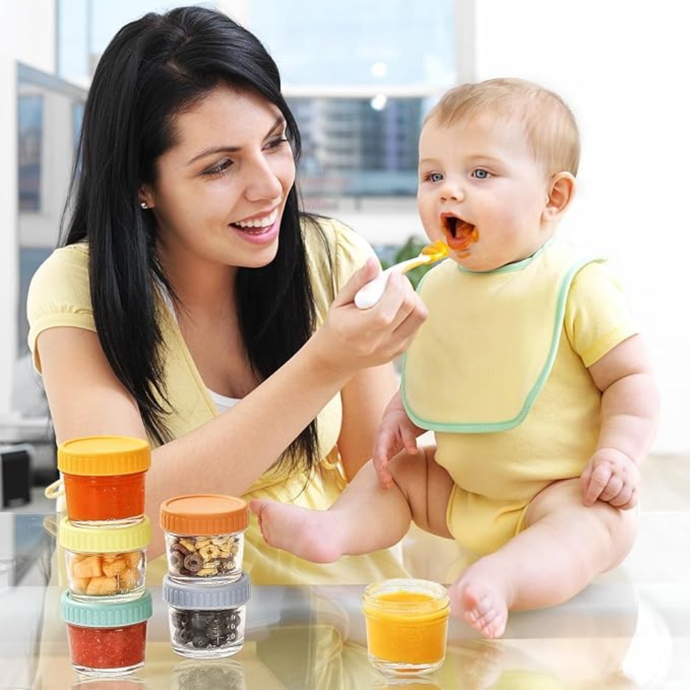 Lot de 6 pots en verre réutili - Baby Food Glass avis et prix
