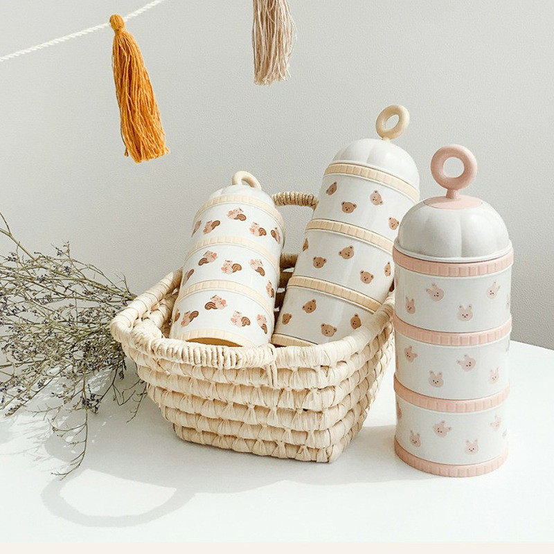 Boîte de lait en poudre ours m - Baby Food Storage avis et prix